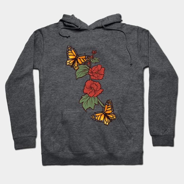 Natures Monarch Butterflies Hoodie by bubbsnugg